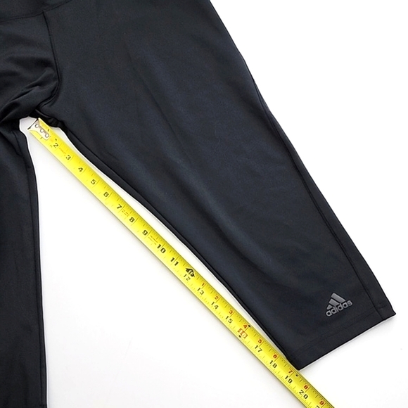 Adidas Climalite Women's Black Athletics Crops Stretch 19" Inseam Size Large - Picture 12 of 12